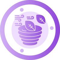 Hurricane Glyph Gradient Icon vector