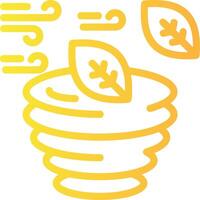 Hurricane Linear Gradient Icon vector