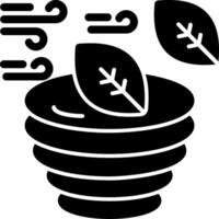 Hurricane Glyph Icon vector