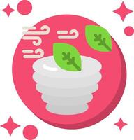 Hurricane Tailed Color Icon vector