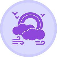 Rainbow Multicolor Circle Icon vector