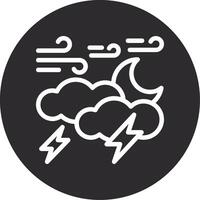 Lightning Inverted Icon vector