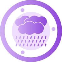 Drizzle Glyph Gradient Icon vector