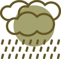 Drizzle Linear Circle Icon vector