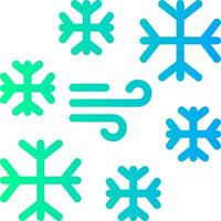 Ice Linear Gradient Icon vector