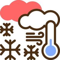 Frost Color Filled Icon vector