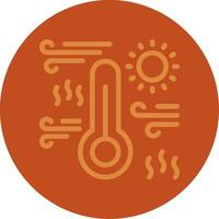 Warm Line Multi color Icon vector