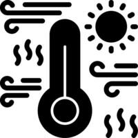 Warm Glyph Icon vector