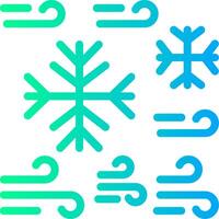 Cold Solid Multi Gradient Icon vector