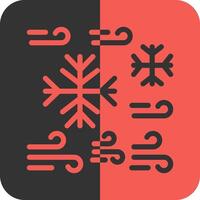 Cold Red Inverse Icon vector