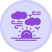 Sunrise Multicolor Circle Icon vector