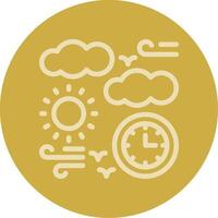 Daytime Line Multi color Icon vector