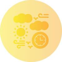 Daytime Gradient Circle Icon vector