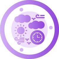 Daytime Glyph Gradient Icon vector