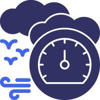 Barometer Solid Two Color Icon vector