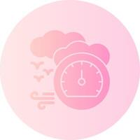 Barometer Gradient Circle Icon vector