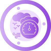 Barometer Glyph Gradient Icon vector