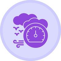Barometer Multicolor Circle Icon vector
