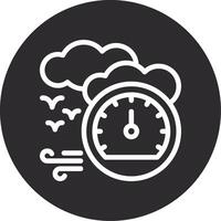 Barometer Inverted Icon vector