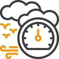 Barometer Line Two Color Icon vector