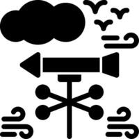 Weather vane Glyph Icon vector