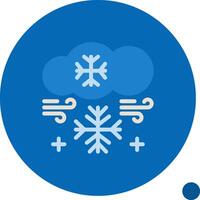 copo de nieve plano sombra icono vector