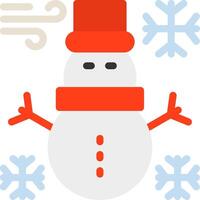 Snowman Flat Icon vector