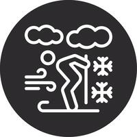 Skiing Inverted Icon vector