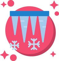 Icicles Tailed Color Icon vector