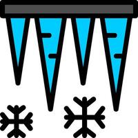 Icicles Line Filled Icon vector