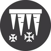 Icicles Glyph Two Color Icon vector