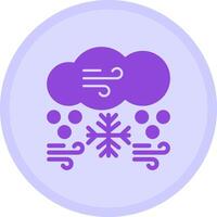 Snowstorm Multicolor Circle Icon vector