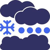 Snowdrift Solid Two Color Icon vector