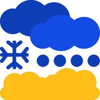 Snowdrift Flat Two Color Icon vector