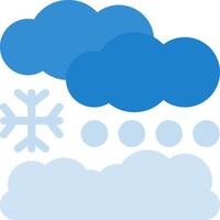 Snowdrift Flat Icon vector