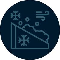 Avalanche Line Multi color Icon vector