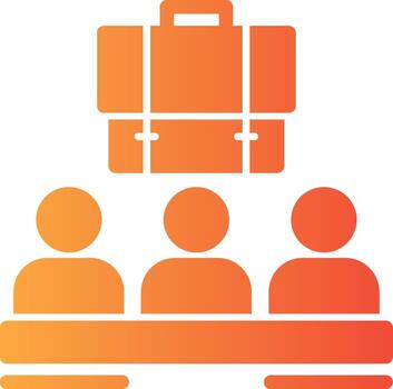 grupo sólido multi degradado icono vector