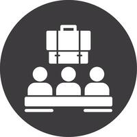 Group Glyph Circle Icon vector