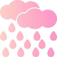 Raindrops Solid Multi Gradient Icon vector