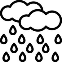 Raindrops Line Icon vector