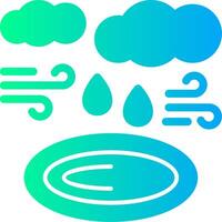 Puddle Solid Multi Gradient Icon vector