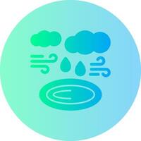 Puddle Gradient Circle Icon vector