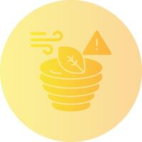 Tornado warning Gradient Circle Icon vector
