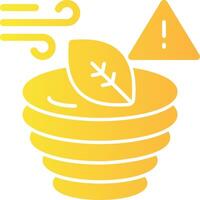 Tornado warning Solid Multi Gradient Icon vector