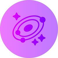 Galaxy Gradient Circle Icon vector