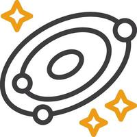 Galaxy Line Circle Icon vector