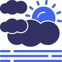 Haze Solid Two Color Icon vector