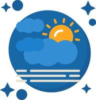Haze Tailed Color Icon vector