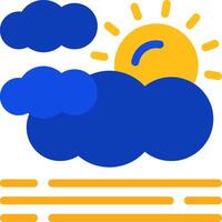 Haze Flat Two Color Icon vector