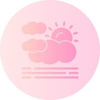 Haze Gradient Circle Icon vector